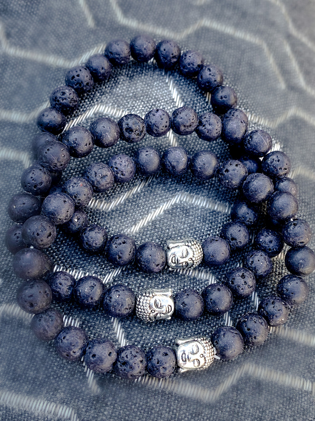 Lava Stone Stretch Bracelet